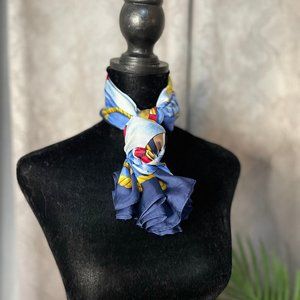 Designer Anne Taylor Sailboat Silk Scarf